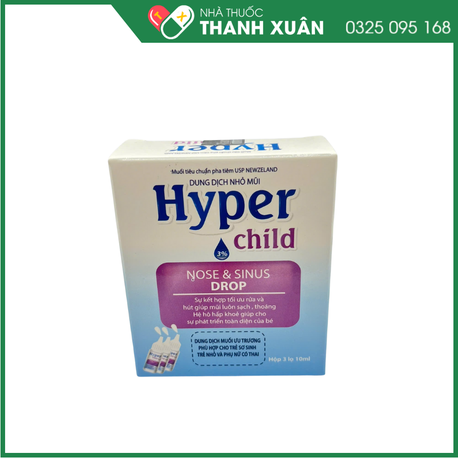 Hyper Child - Giúp giảm sung huyết mũi, giữ ẩm cho niêm mạc mũi